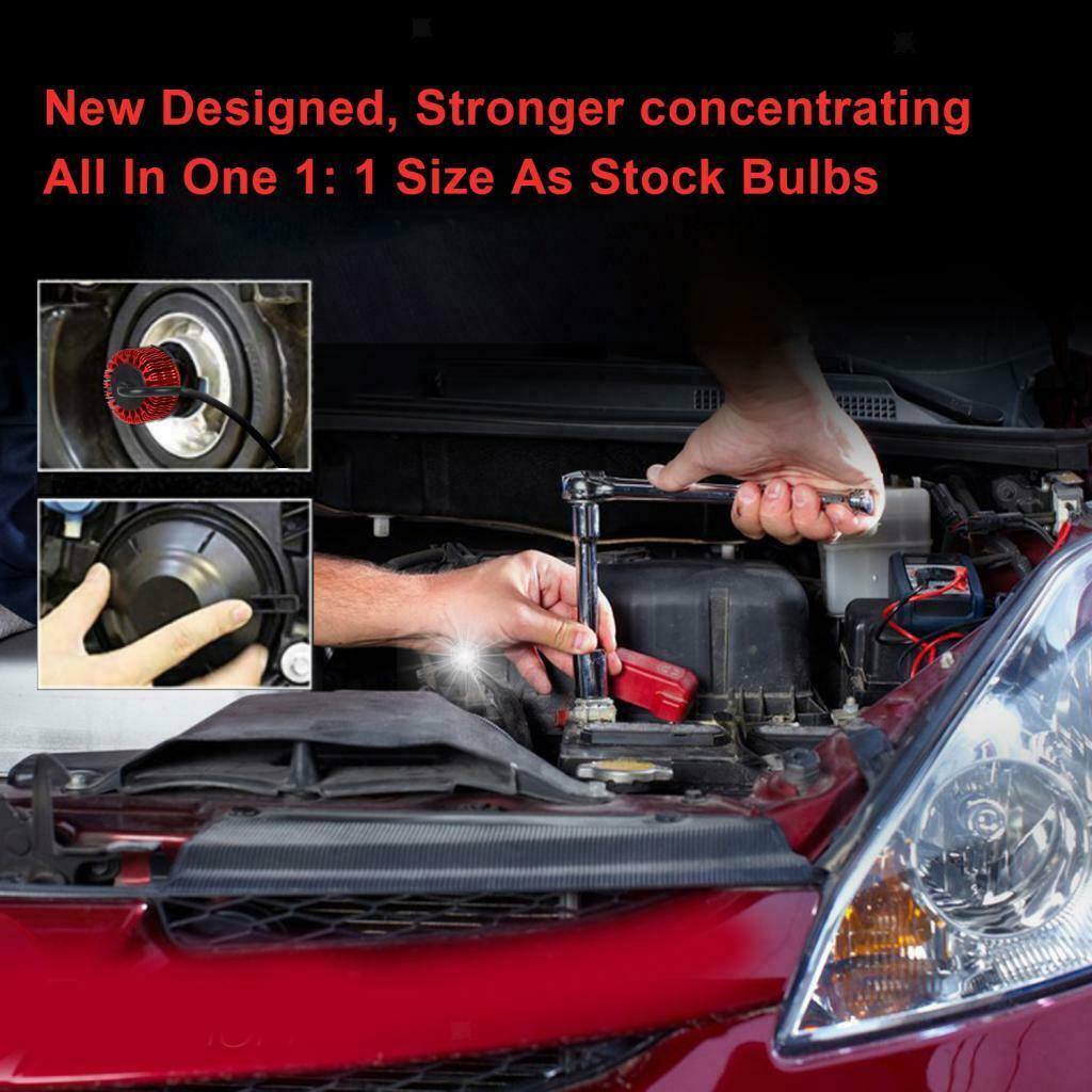 2pcs Auto Car LED Headlight Bulbs 9006 Socket 6500K 20W/Bulb 360 Degree