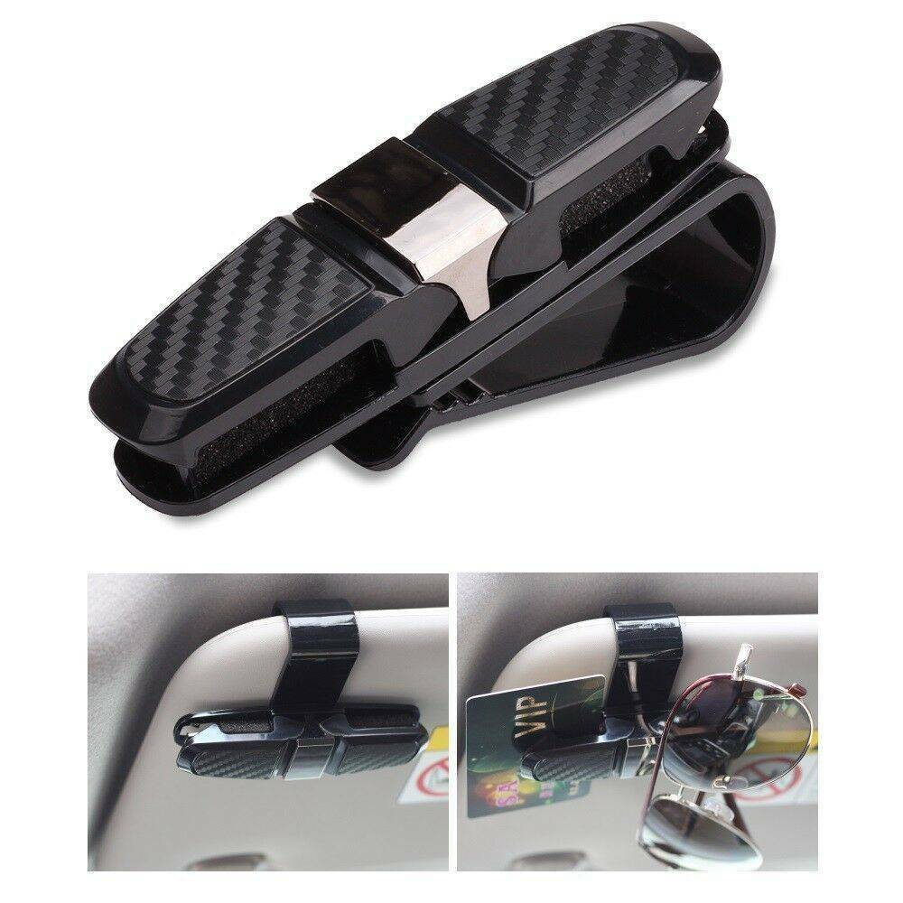 Car Sun Visor Sunglasses Glasses Ticket Card Clamp Holder Clip Auto Accessories