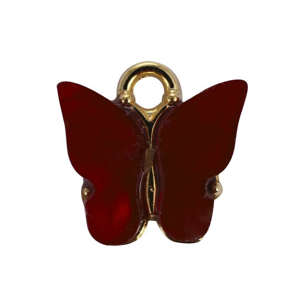 10Pc Mixed Butterfly Acrylic Charms Cute DIY Animal Pendant Handmade Jewelry Kit
