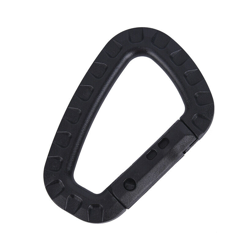 5pcs Mountaineering Buckle Snap Clip Plastic Hook Climbing Carabiner D Shape Tt