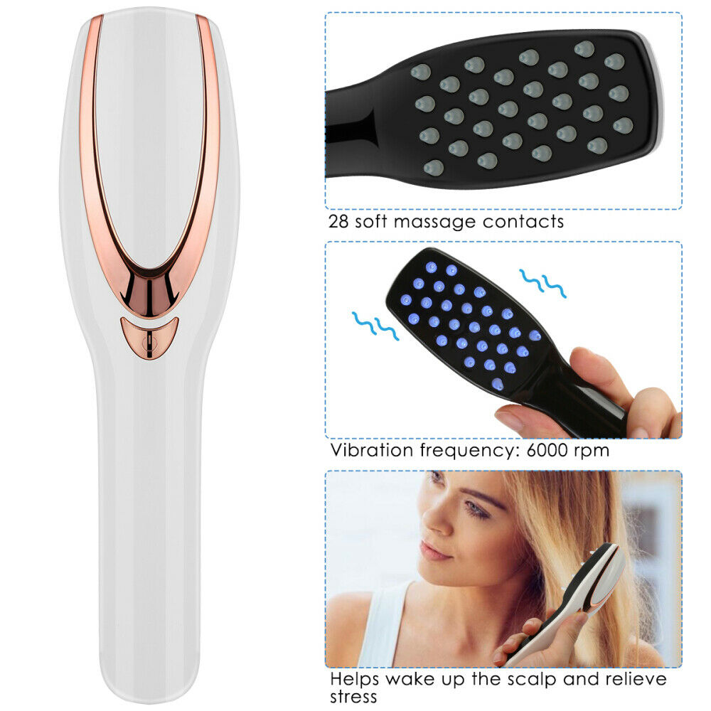 Electric Phototherapy Massager Comb Head Scalp Relax Brush Anti Lose Hair Growth