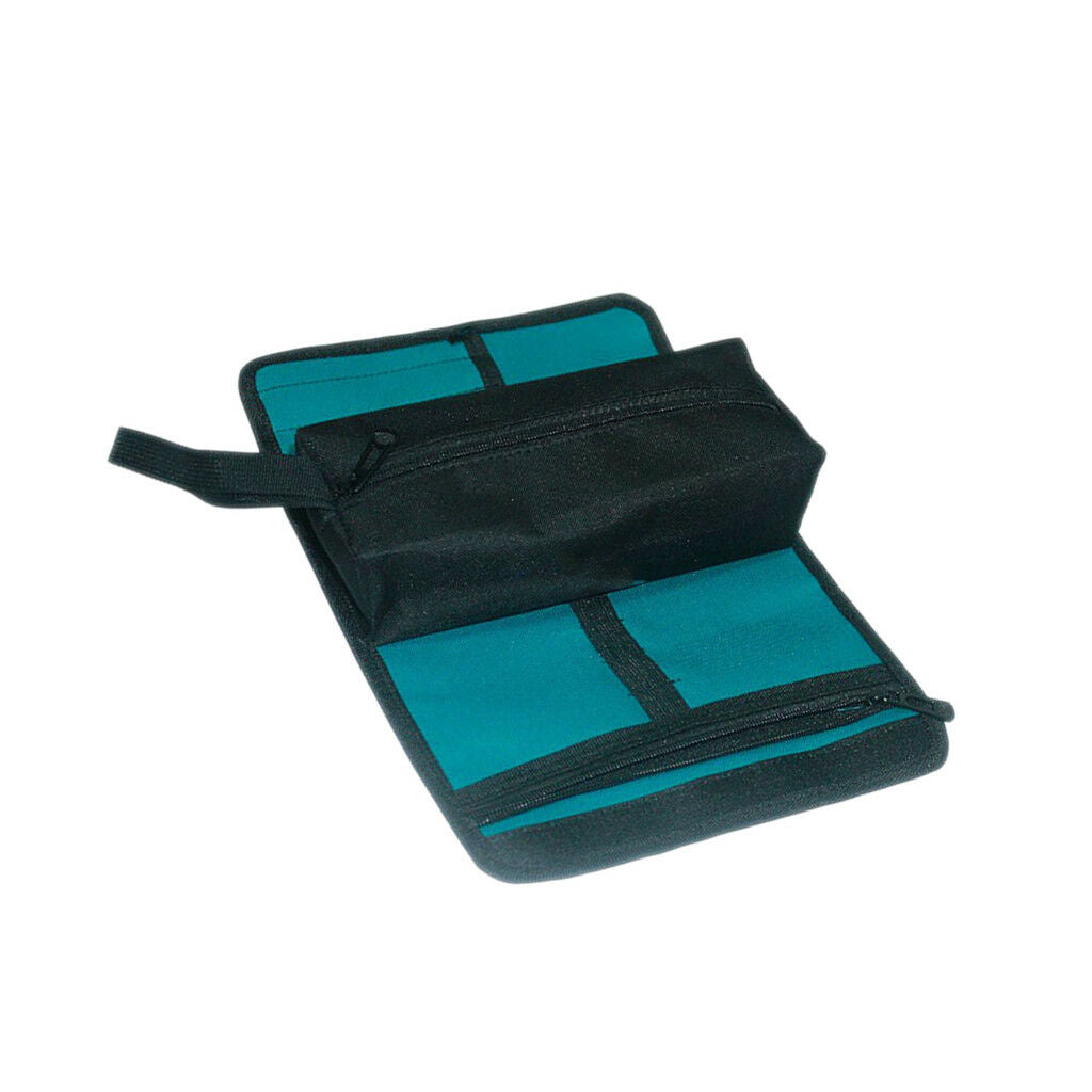 Waterproof Oxford Fabric Bag Electrician Roll Up Repairing Tool BagS Blue