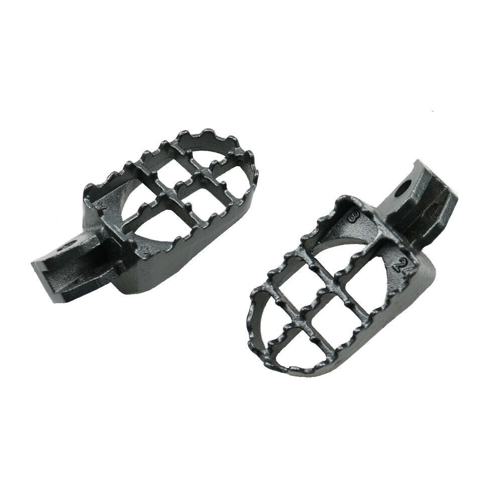 Grey Off-road Dirt Bike Steel Foot Pegs For Suzuki RM85/85L DR-Z125/125L 2003-06