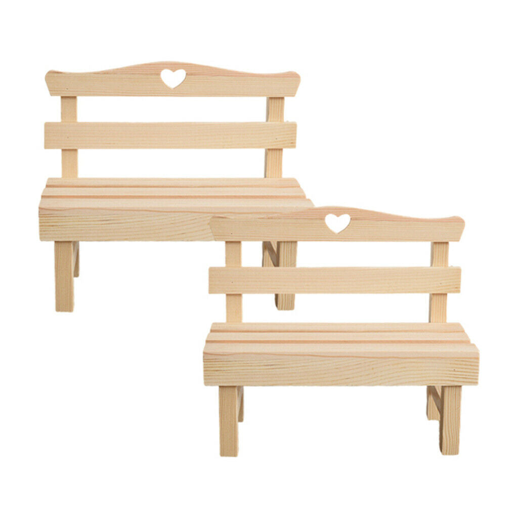 2PCS Decor Chair Set Home Party Decor Ornaments Creative Craft Kids Gifts