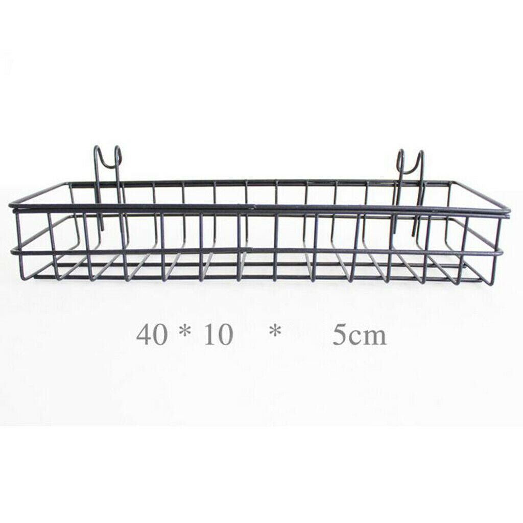 2x Metal Storage Basket Shelf Unit Organizer Bathroom Kitchen Home Decor