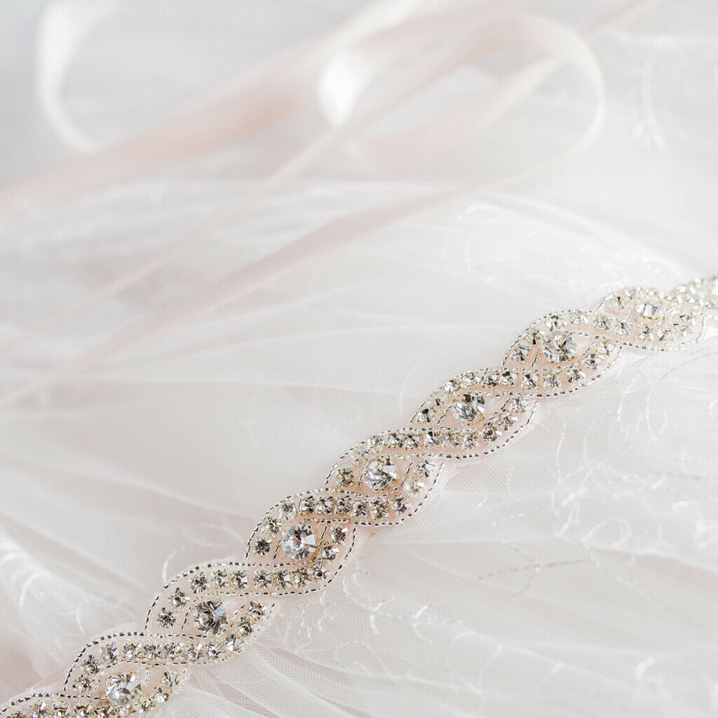 Gorgeous Crystal Wedding Dress Belt Bride Bridesmaid Applique Sash Alloy