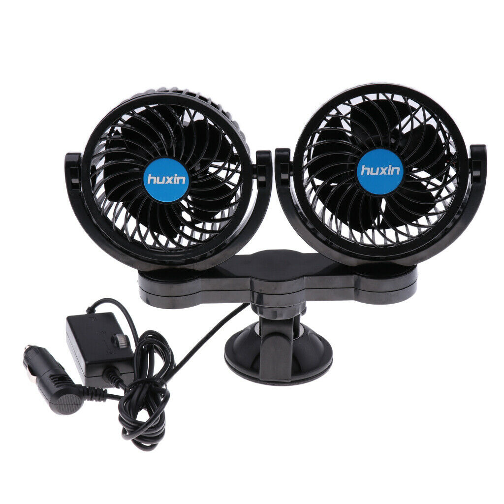 4.5inch 12V 360 Rotating adjustment Dual Head Car Auto Cooling Air Fan