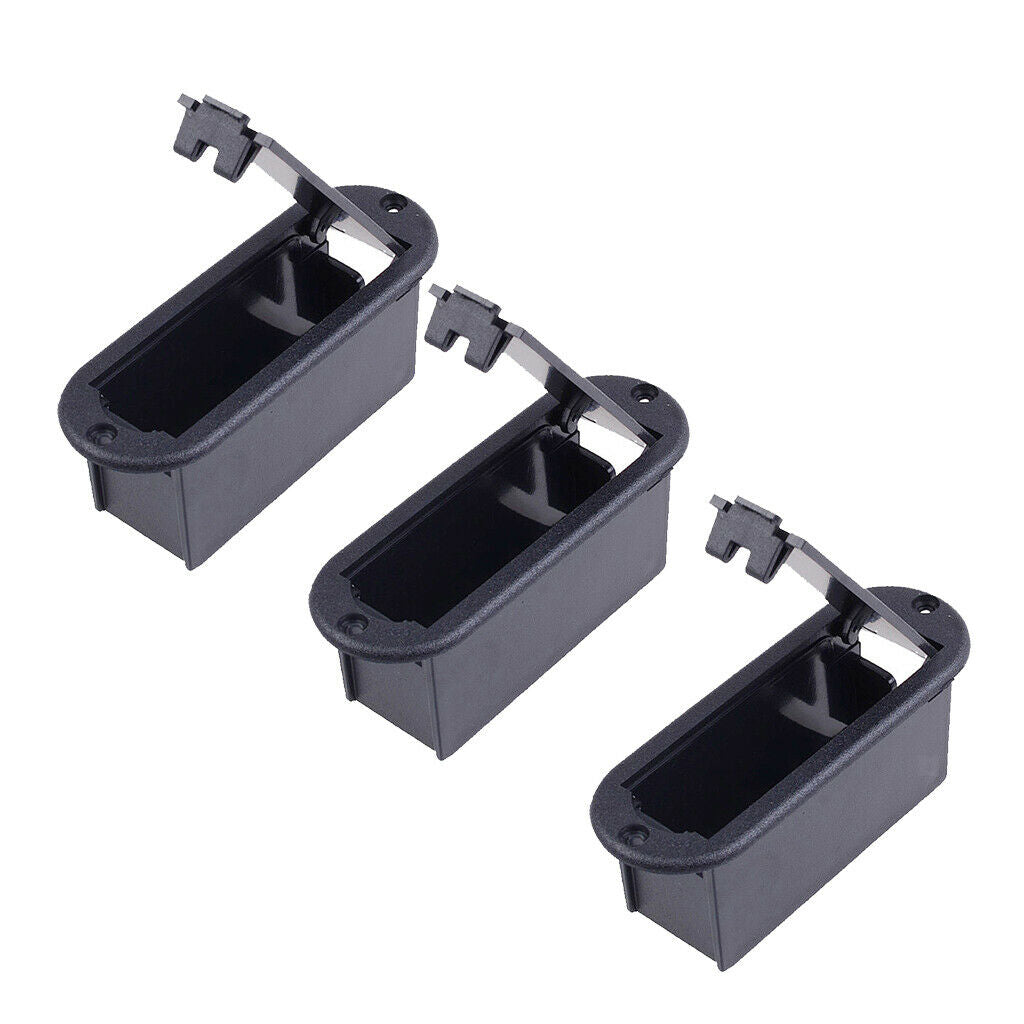 3 x 9v Battery Case Cover Compartment Box Holder for Guitar Bass Pickup Part