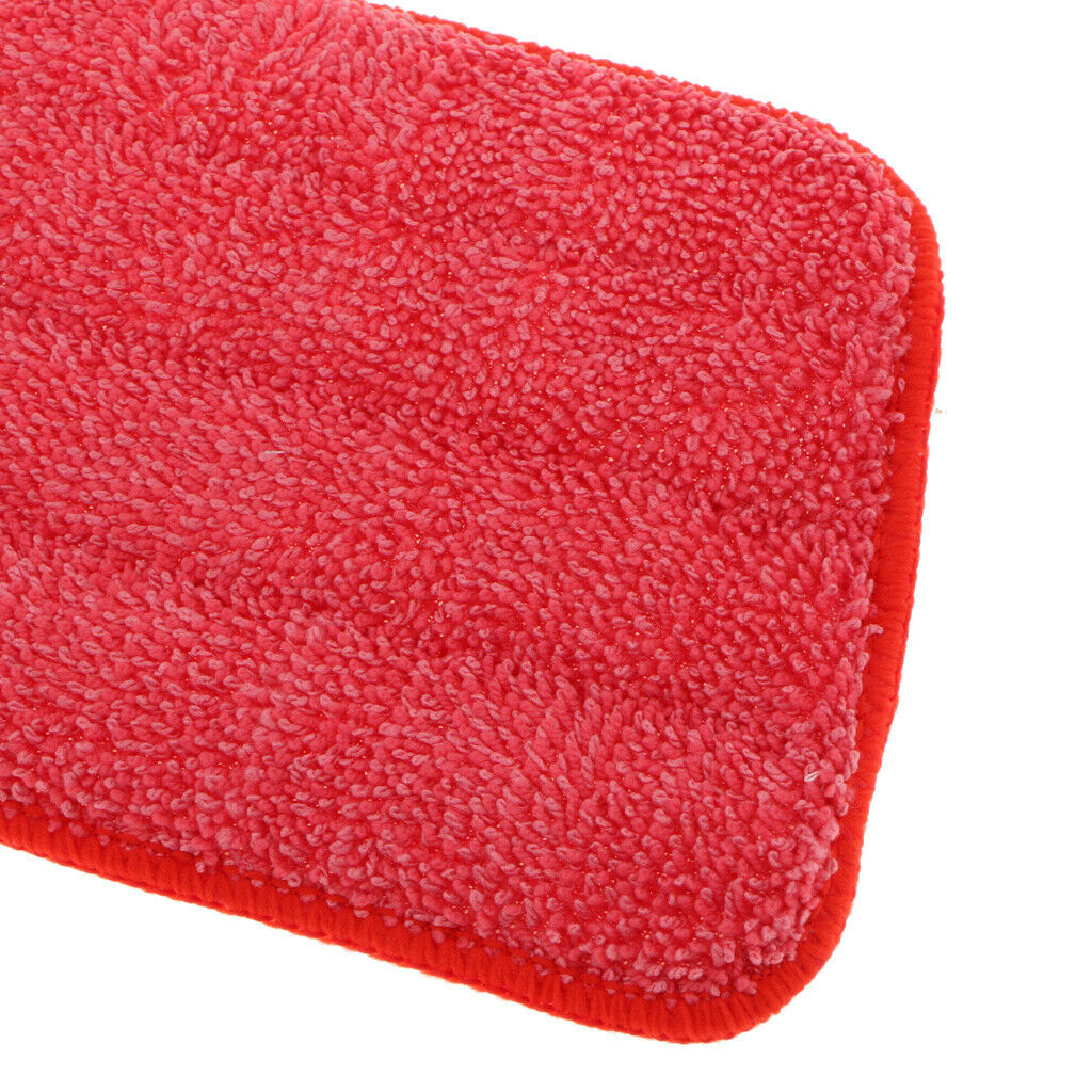 Reusable Household Flat Spray Mop Pad Floor Cleaning Mop Head Cloth Red