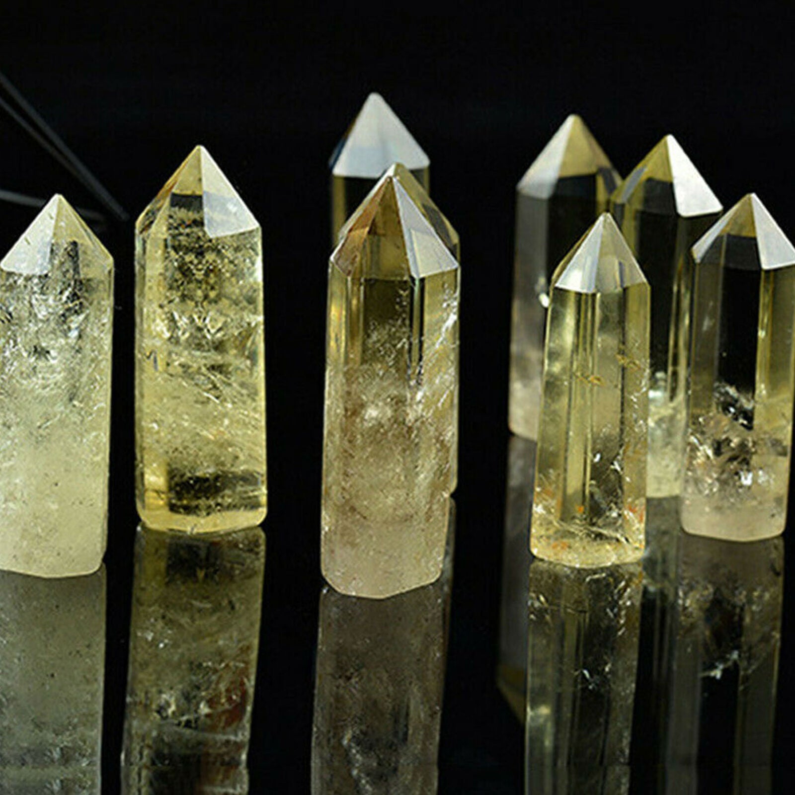 50-60mm Smoky Citrine Crystal Point Wand Quartz Obelisk Stone