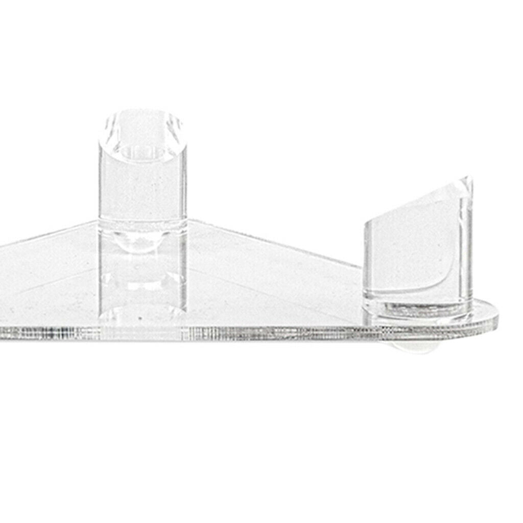 Acrylic Clear Ball Display Stand 3 Peg Rugby Basketball Football Holder