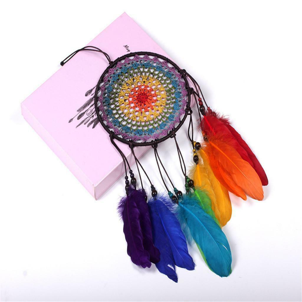 Multi-color Dream Catcher Feather Hanging Pendant for Wall Hanging Ornaments