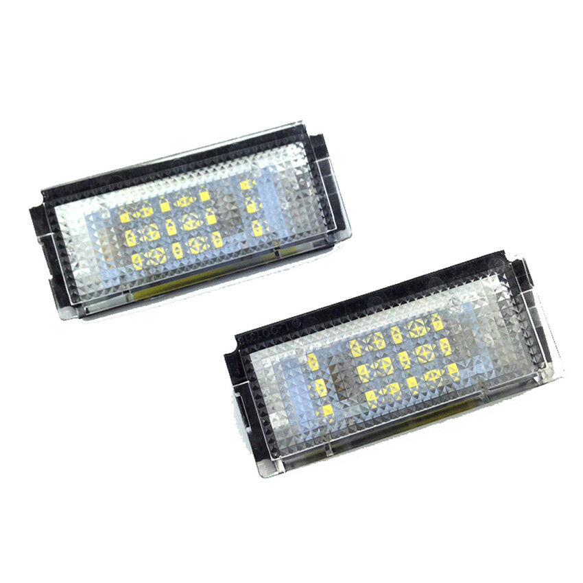 2X Bright 6500K HID WHITE 18 LED LICENSE PLATE LIGHT FOR 98-03 BMW E46 325i 328i