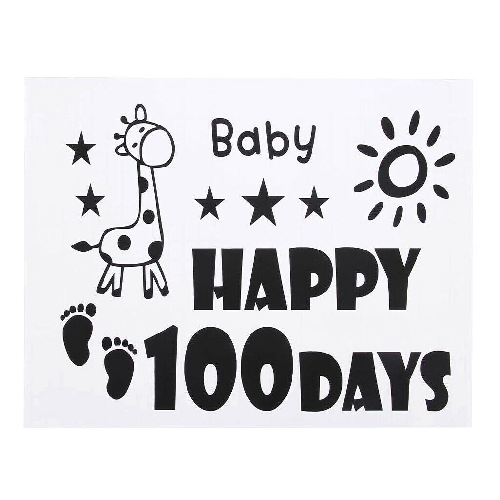 DIY Vinyl Stickers for Bobo Clear Balloon Baby Shower Baby Happy 100 Days
