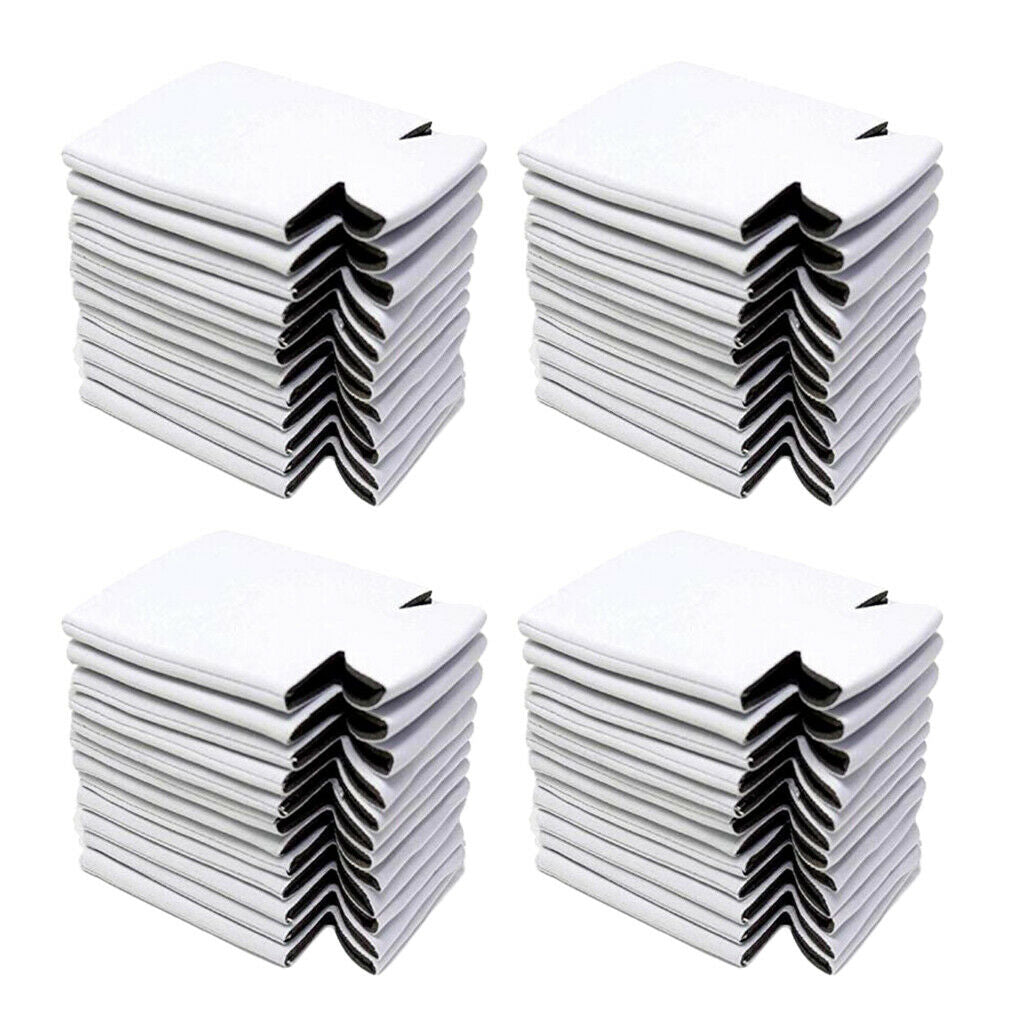 40pcs Blank Neoprene Beer Can Coolers Sleeves Drink Caddies for BBQ Camping