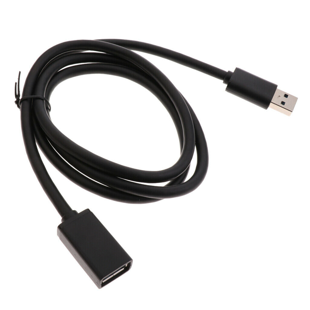USB 3.0 Male to Female Black Extension Cable for HDD Hard Disk 1 Meters