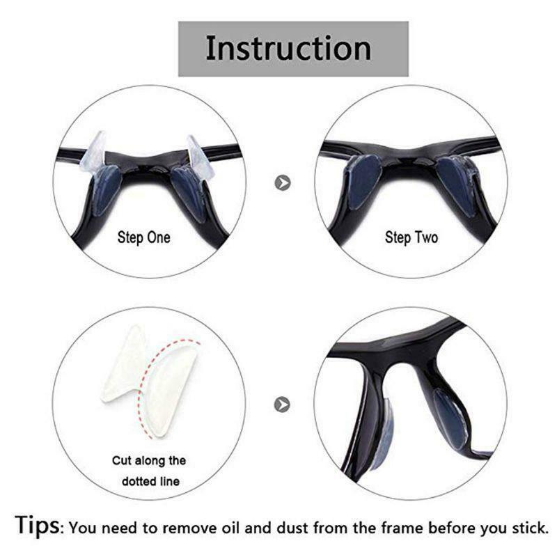 16 Pairs Anti-slip Silicone Round Eyeglass Retainers Nose Pads Ear Hooks Glasses