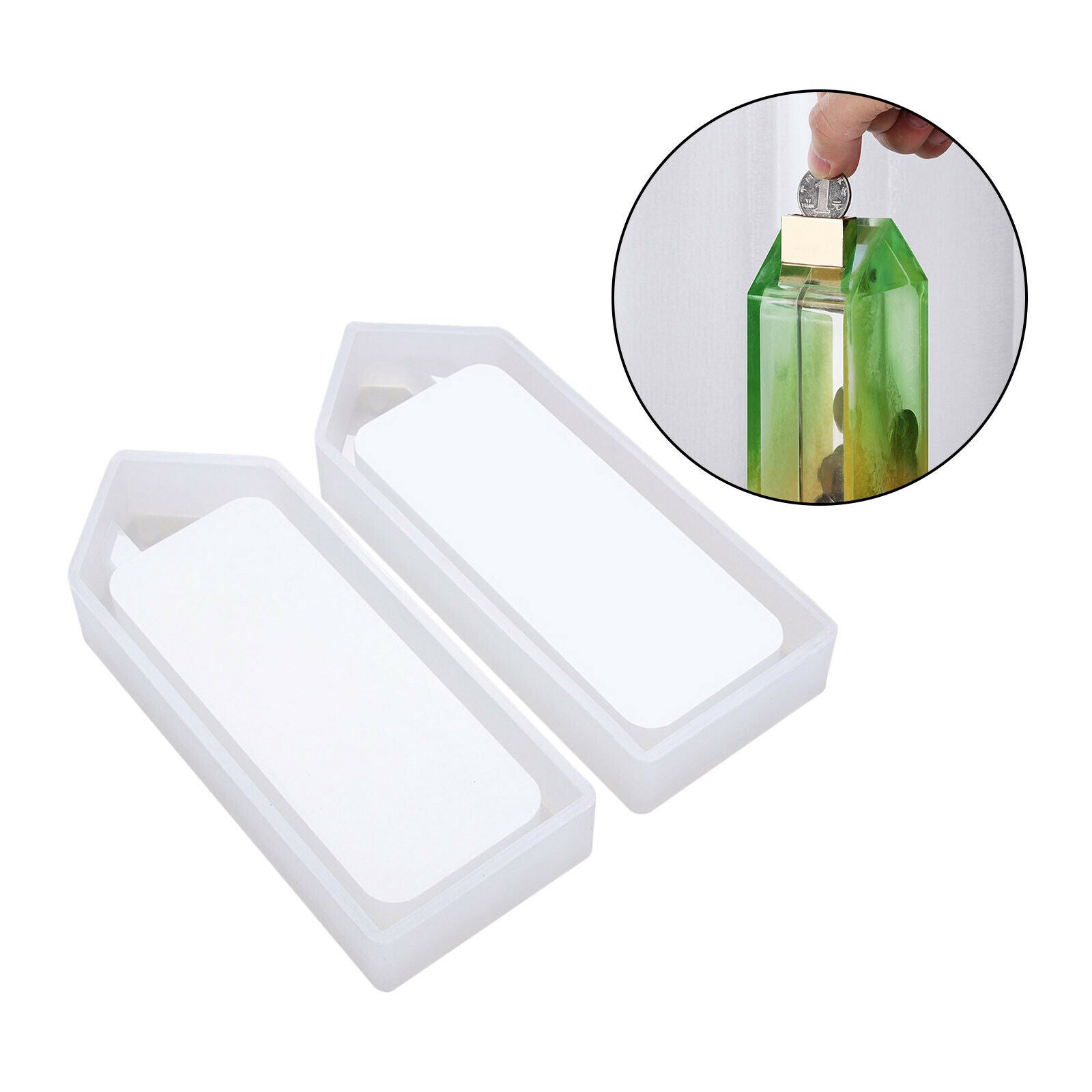 Silicone Money Box Mold Premium Coin Box Piggy Bank Mould Soap Casting