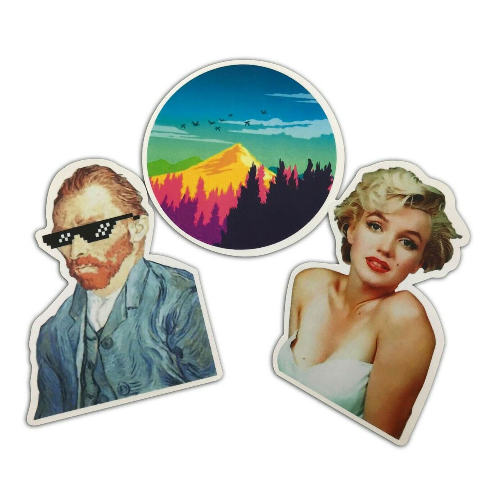 53 PCS Cute Funny Life Lot Skateboard Stickers Vinyl Laptop Luggage Decals Dope