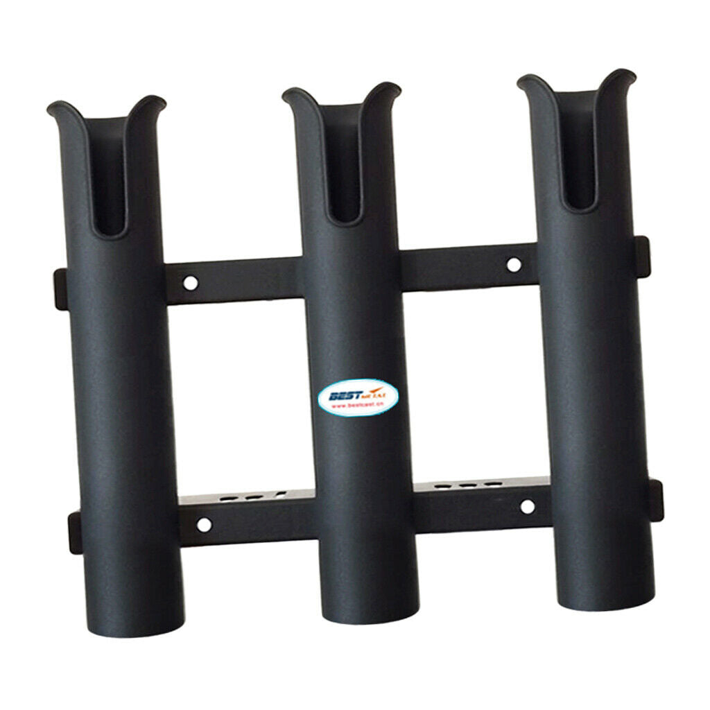3 Tubes Link Fishing Rod Holder Storage Sockets Boat Kayak Yatch Fishing 10"