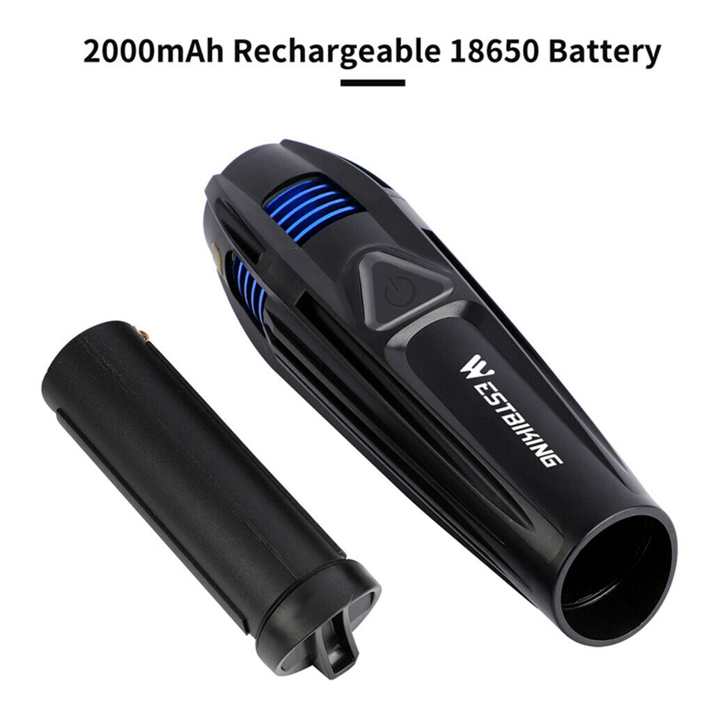 Rechargeable Bicycle Headlight LED Bike Front Light 5 Modes 120m Visibility