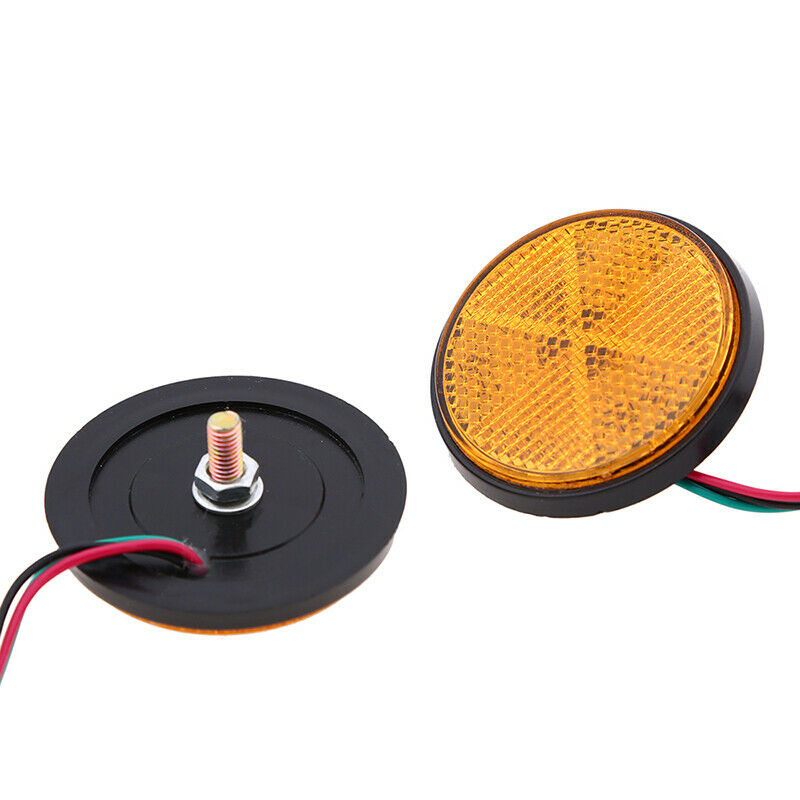 2.4" Waterproof Reflector Universal For Motorcycle Trailer Truck Boat Mailbox