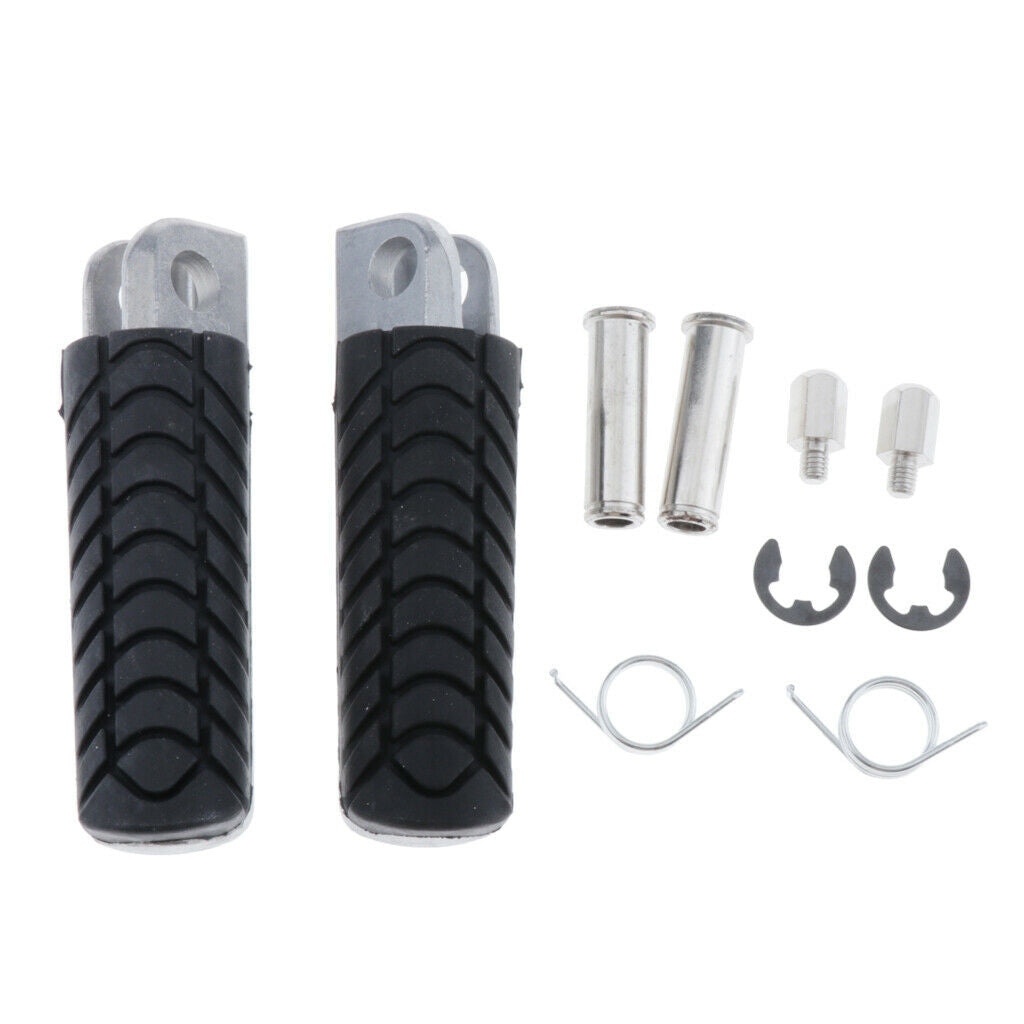 Pair Motorcycle Footrests Foot pegs Replacement For ZZR1400 ZX-14 2006-2012