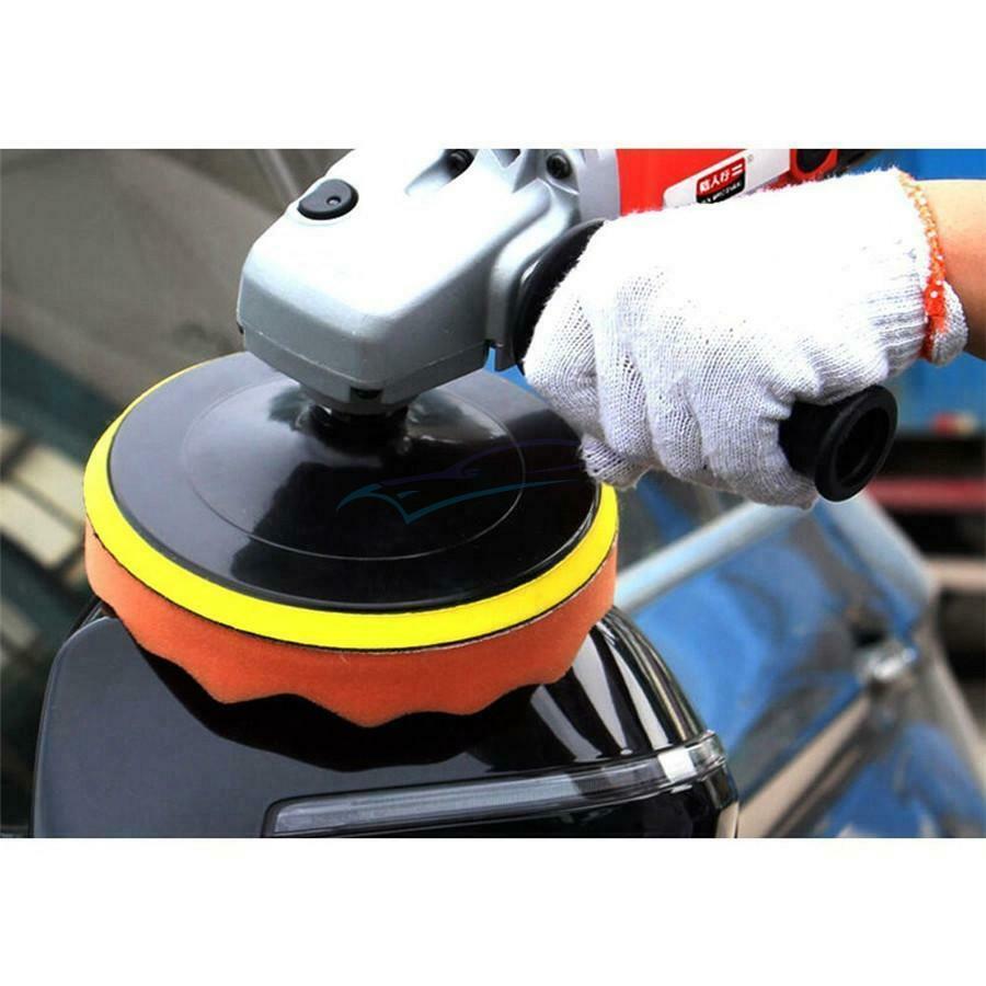 7Pcs 6" inch Polishing Pads Sponge and Woolen Polishing Waxing Buffing Pads Kit