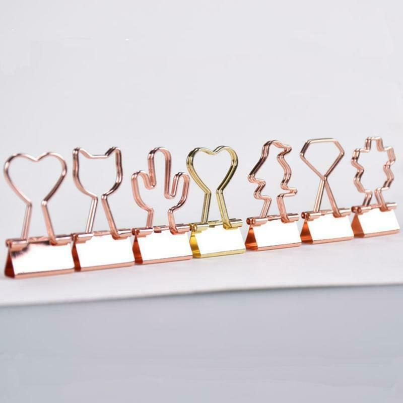 10 Pieces Small Paper Clips Mini Binder Clips Paper Clamps Swallowtail Clamp Set