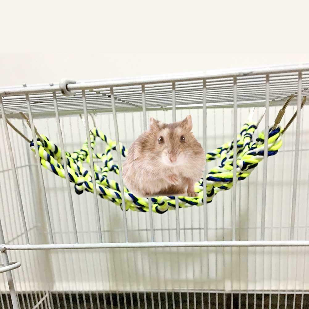 Parrot Climbing Net Bird Swing Rope Ladder Hanging Chewing Toys for Hamster @