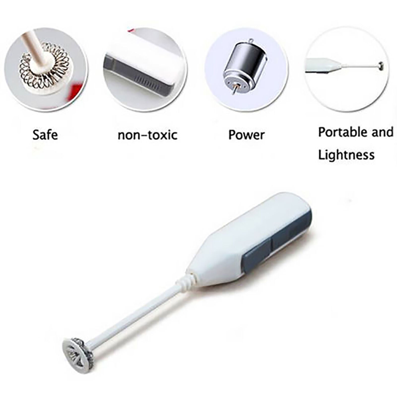Frother Multi-purpose Powerful Handheld Frother Whisk Electric Milk Foamer Maker