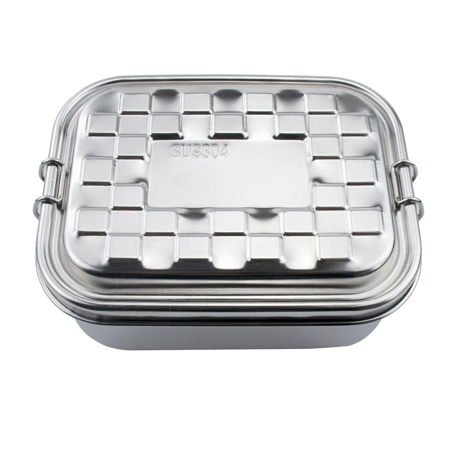 Stainless Steel Lunch Box Reusable Food Container w/ Lids Bento Box Portable