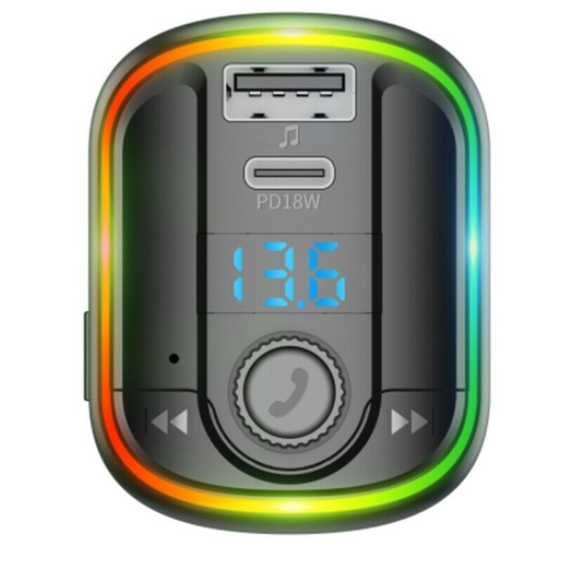 T829 Car MP3 Player Car Bluetooth Hands-Free 18W Fast Charge PD FM TransmitterM9