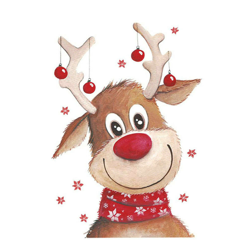 christmas patch clothing t-shirt dresses DIY decor iron-on appliques trans.l8