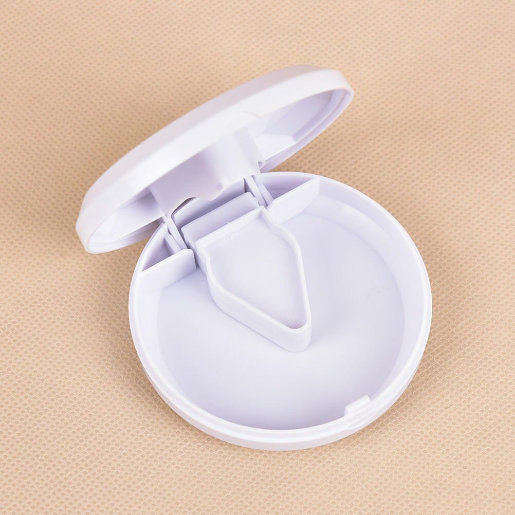 Pill Case Medicine Crusher Grinder Splitter Tablet Divider Cutter Storage.l8