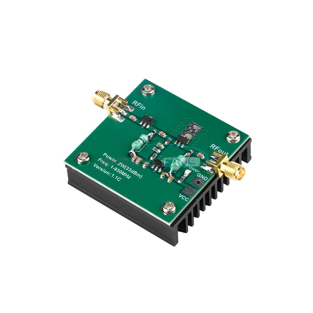 1-930MHz 2W RF Broadband Power Amplifier Module for FM Radio HF VHF Transmission