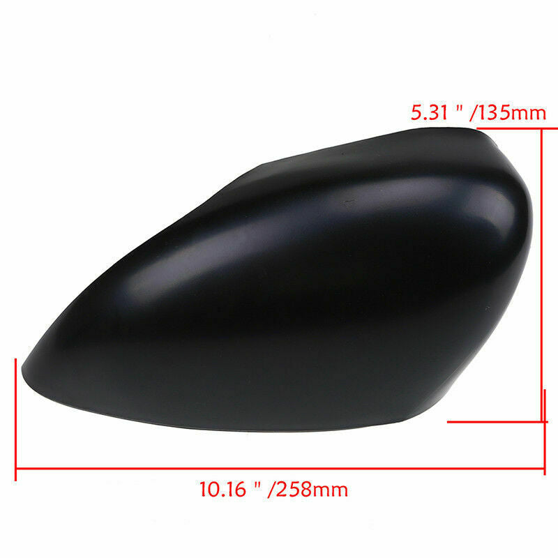 Fit Ford Fiesta 2011-2017 16 Left Driver Side Rear View Mirror Cover Matte Black