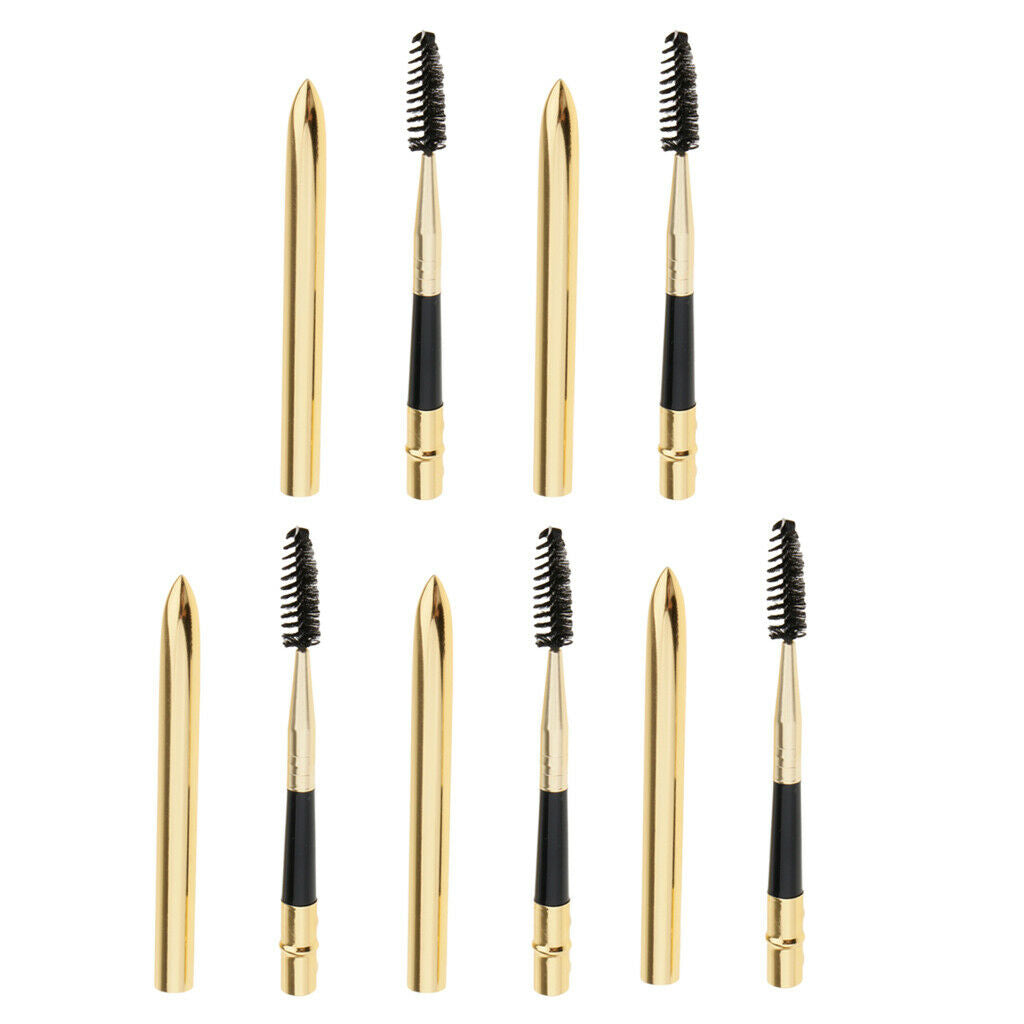 5Pcs Reusable Makeup Mascara Spiral Wand Detachable Eyebrow Styling Brush