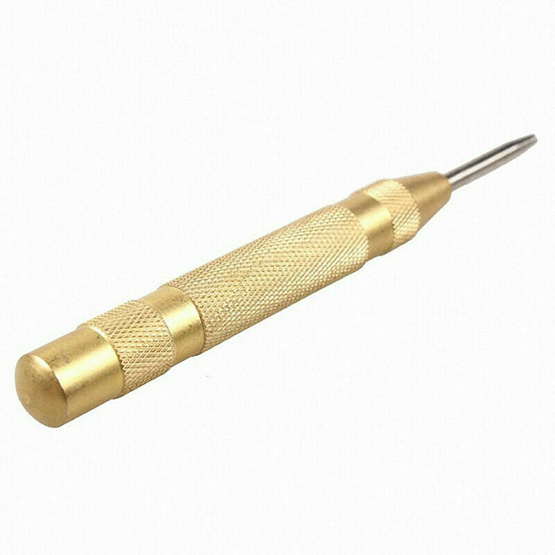 5'' Automatic Center Pin Punch Strike Spring Loaded Marking Starting Holes Tool