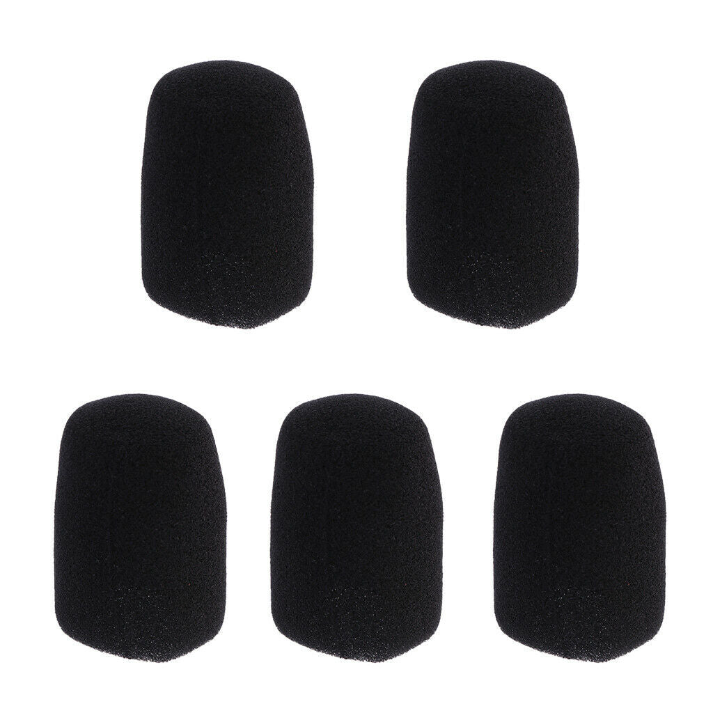 5 PCS Microphone Windshield Covers Mic Sponge Foam Cover Windscreen 5.3cm