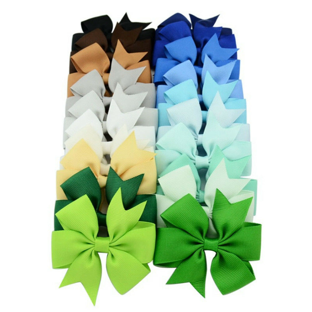 Pack of 40 Children Kids Girls Hair Pins Fishtail Bow Decor Hair Clips Headwear