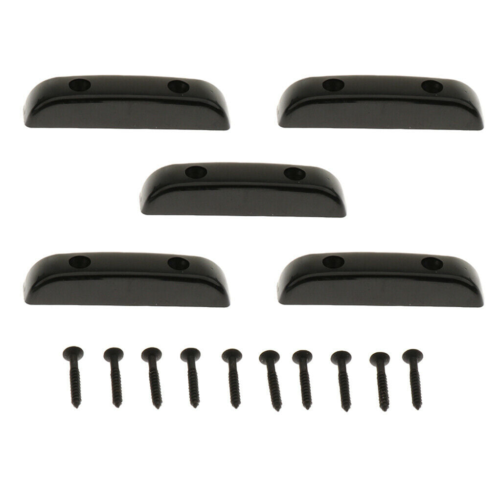 5 Pcs Metal Thumb Rest Tug Bar Finger Rest Pull For Bass Guitar Accessories