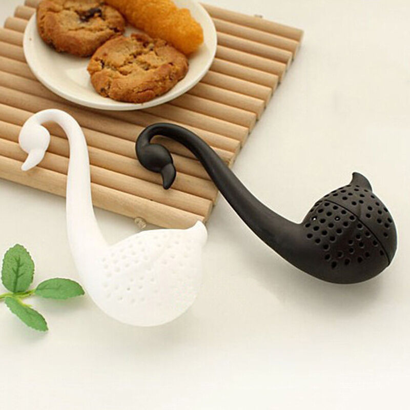 Colander Swan Shape Tea Herb Strainer Teaspoon Infuser Filter  GD_vi_DD