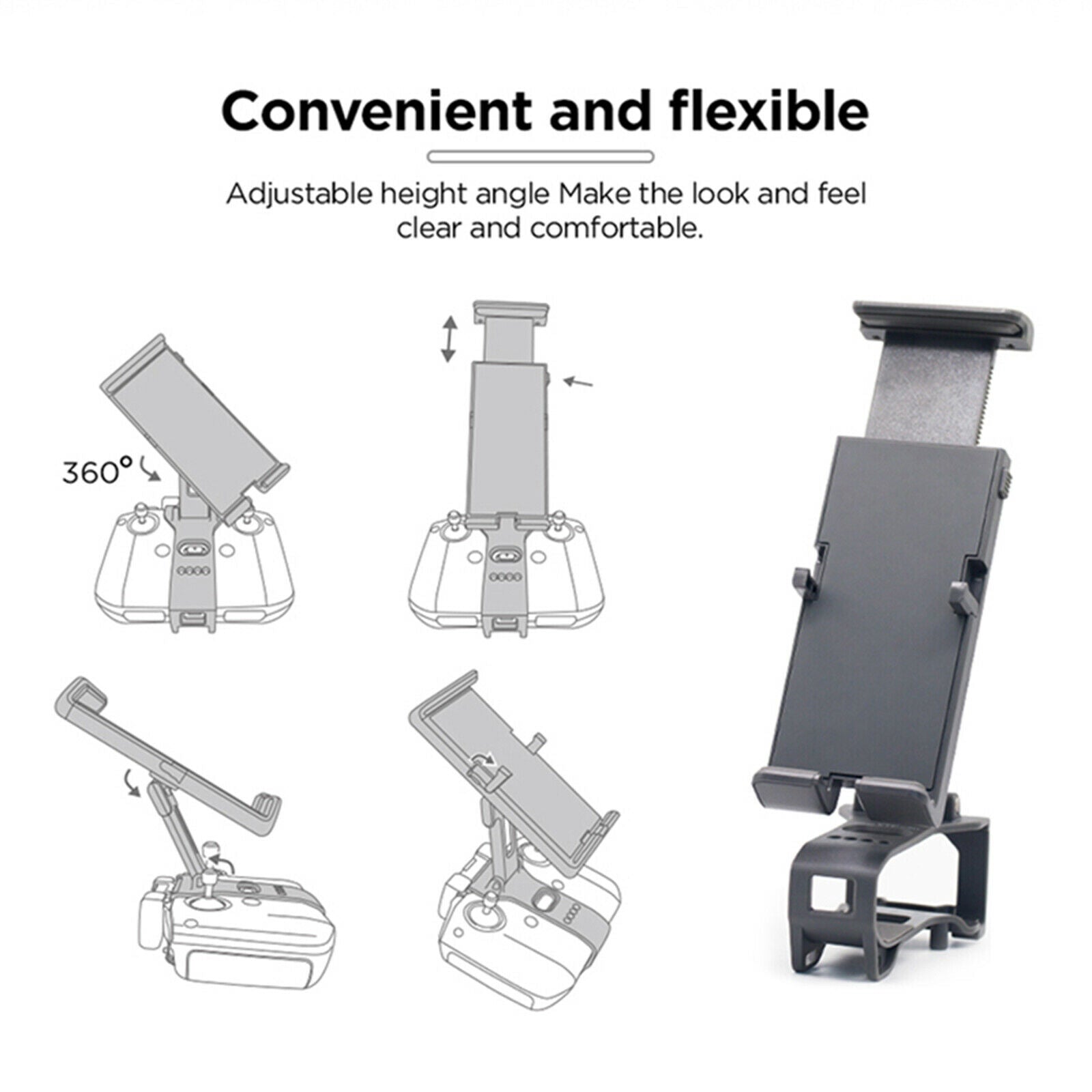 Expansion Bracket Tablet Holder for Mini 2/Mavic Air 2/ Air 2S Remote Controller