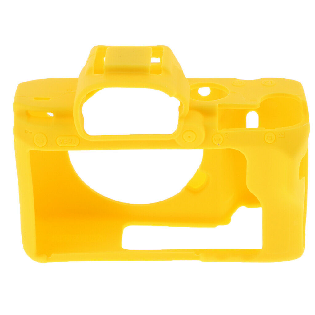 Yellow Soft Skin Silicone Cover Case for Sony A7III A7RIII A7MIII Camera