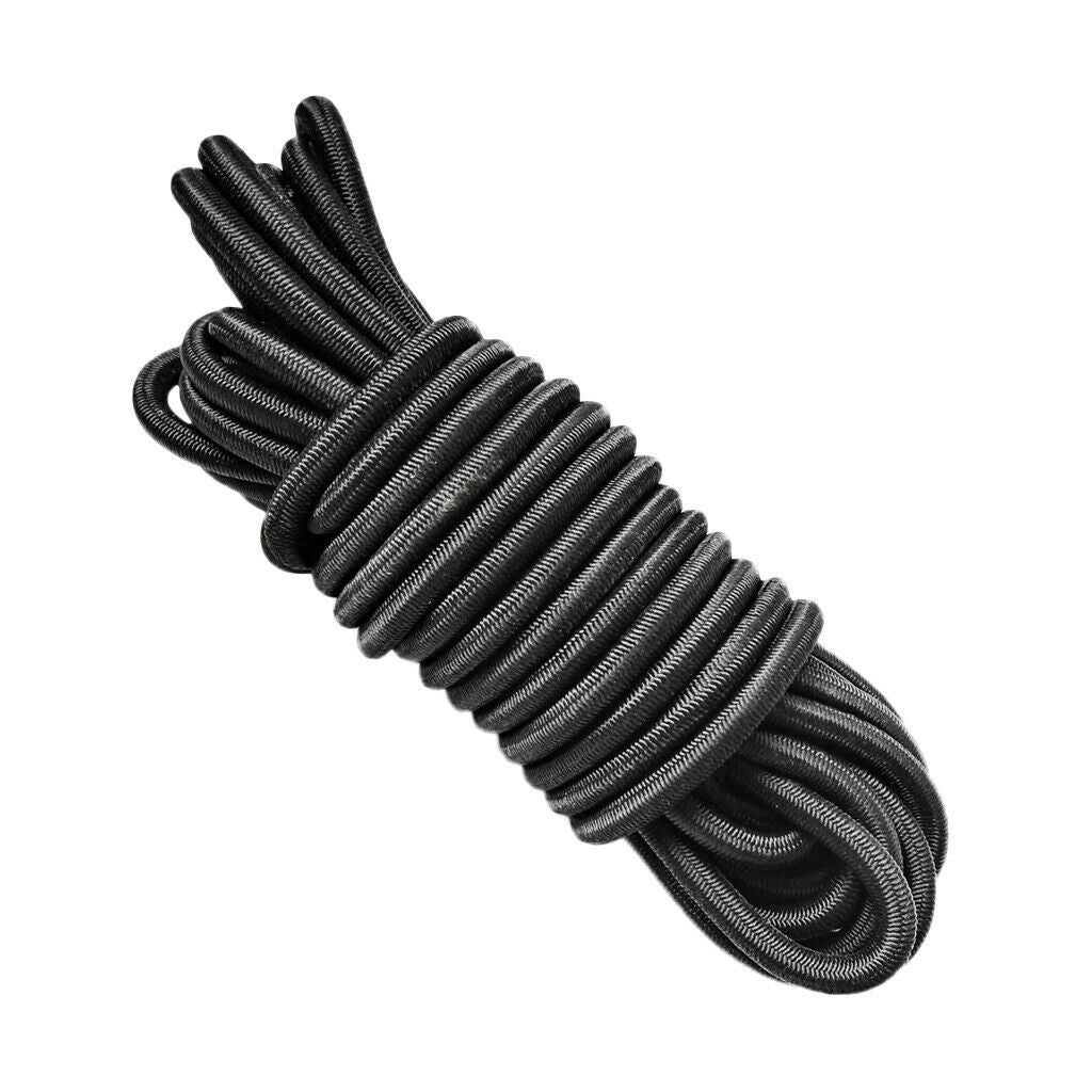 5m 4mm Elastic Bungee Cord Marine Grade Heavy Duty Shock Rope Tie Down Stretch -