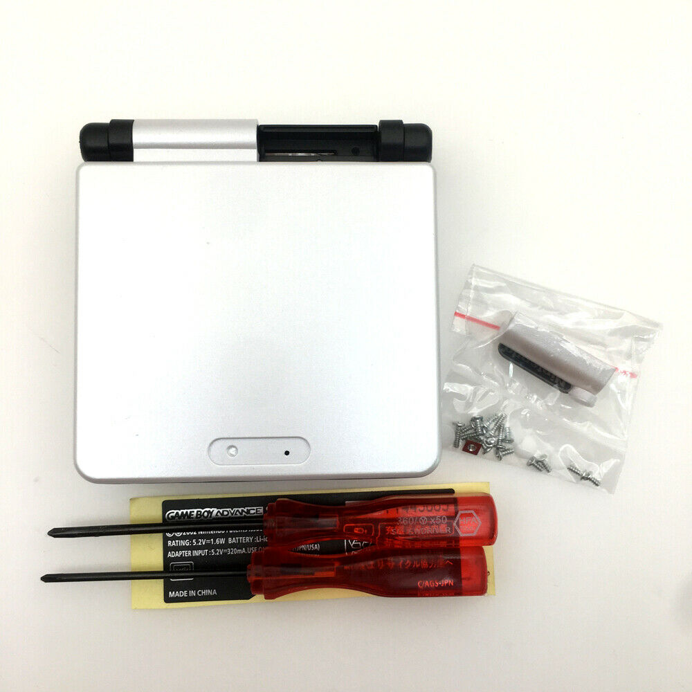 White+Black Housing Shell Case Cover Kits For Nintendo GameBoy Advance SP GBA SP