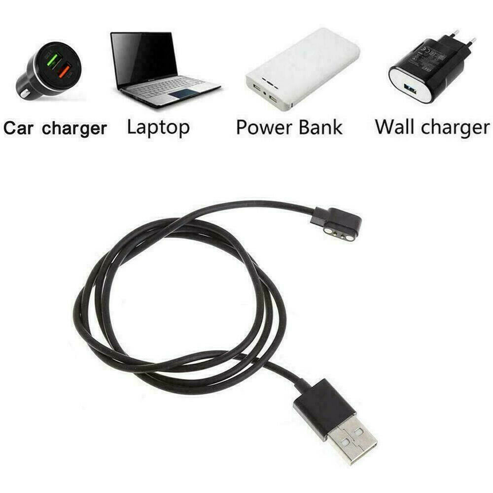 1pcs Magnetic Charger Charging Cable 2Pin Distance For Smart 60cm Watch with Plu