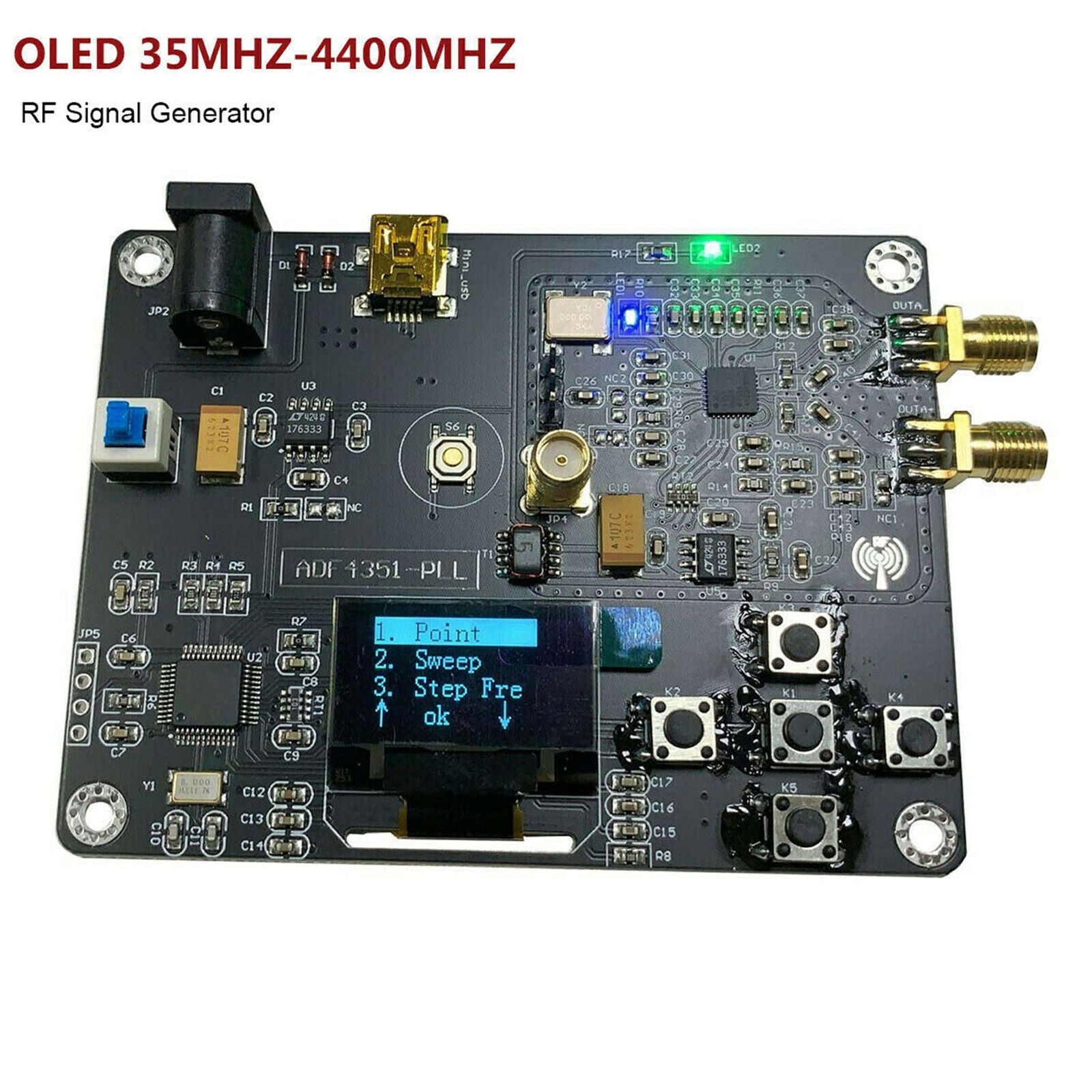 35MHz-4400MHz RF Signal Generator ADF4351 Module Sweep Frequency Generator