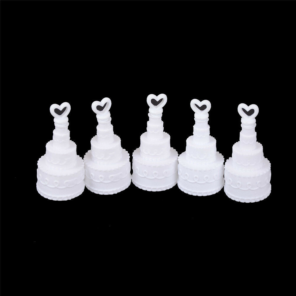 5Pcs Cake Empty Bubbles Soap Bottles Romantic Wedding Birthday Party Deco.l8